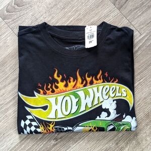 NWT Mattel Hot Wheels Graphic T-Shirt Size Small Black Colour